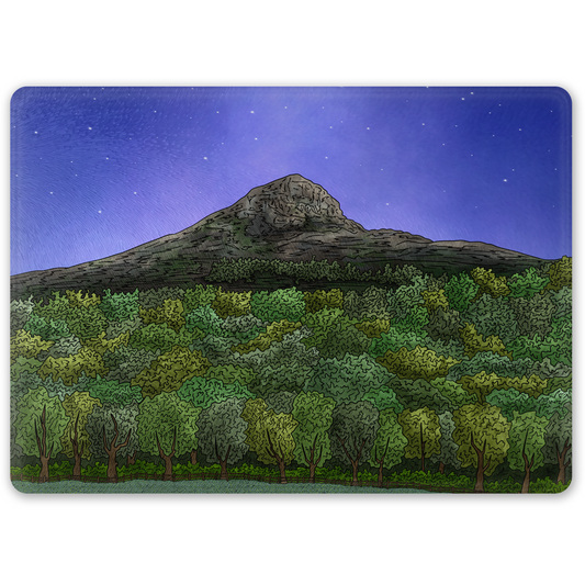 Roseberry Topping Glass Chopping Board