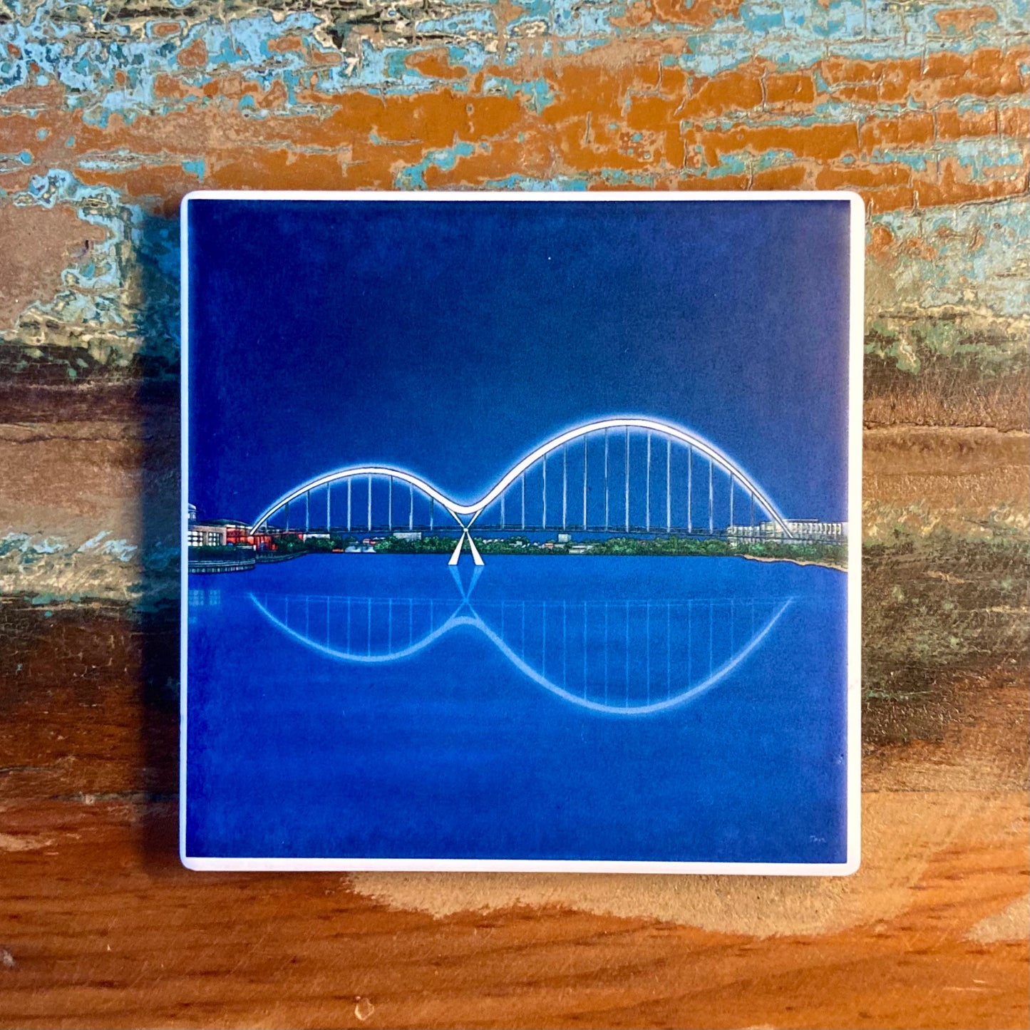 Stockton Infinity Bridge Ceramic Coaster