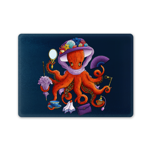 Deeply Dainty Octopus Glass Chopping Board