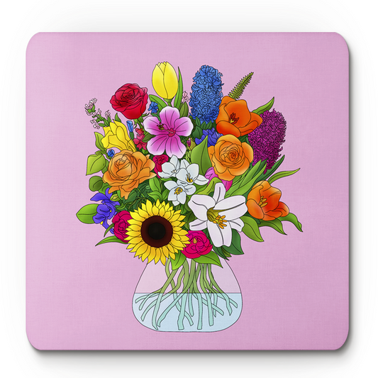 Vase of Flowers Square Placemat