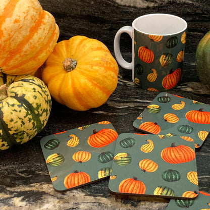 Pumpkins Coasters (Set of 4)