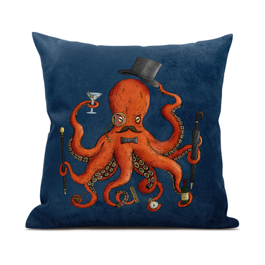 Deeply Dapper Octopus Cushion