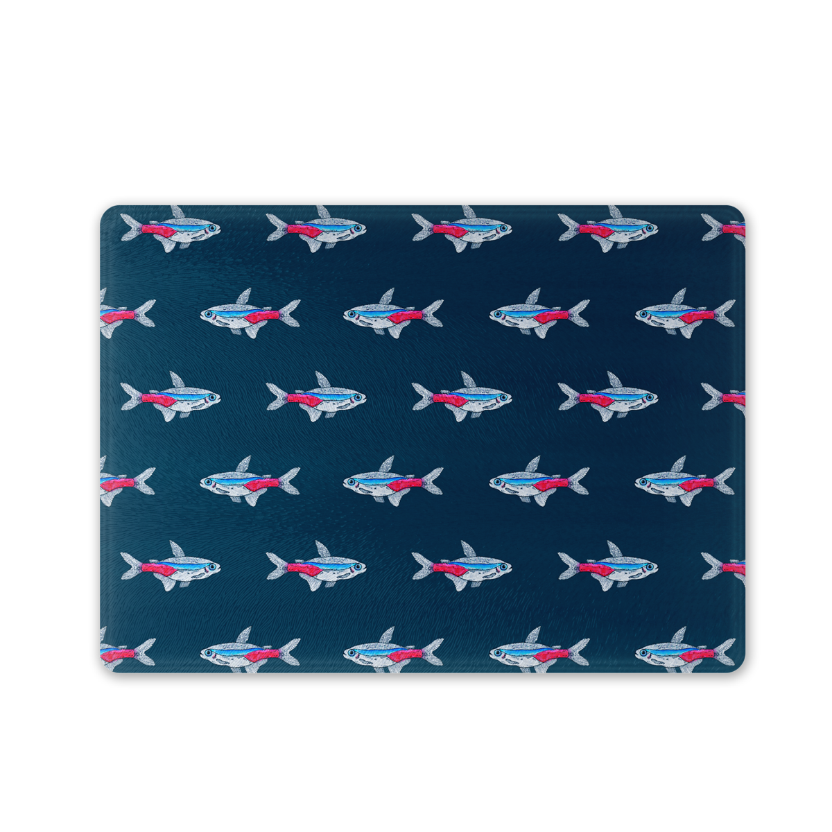 Neon Tetra Fish Glass Chopping Board