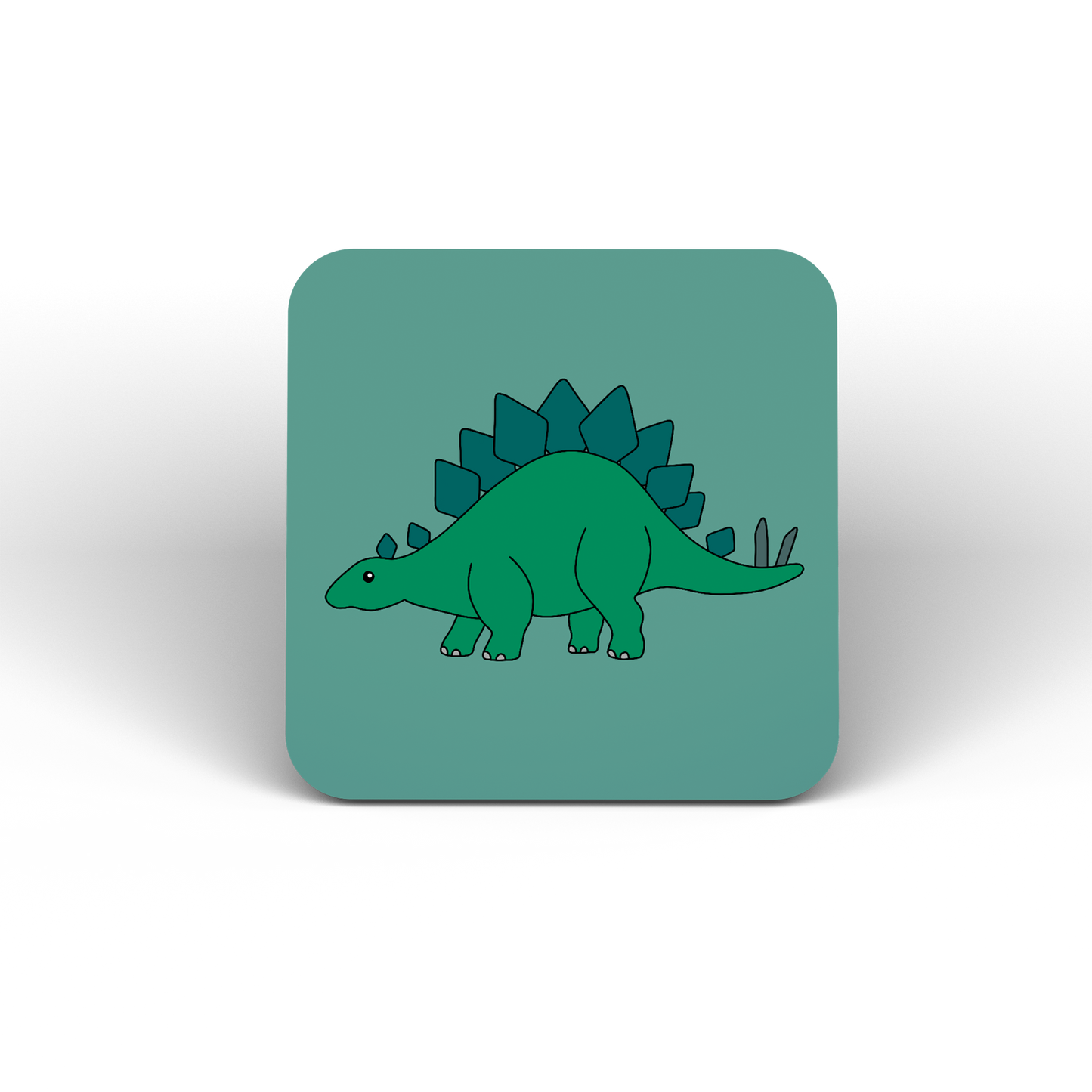 Colourful Dinosaur Coasters (Set of 4)