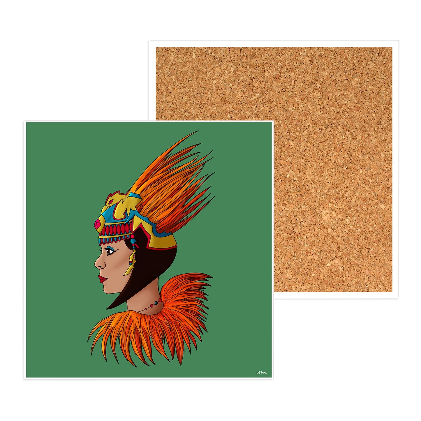 Phoenix Queen Ceramic Coaster