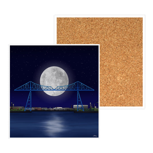 Tees Transporter Bridge Ceramic Coaster