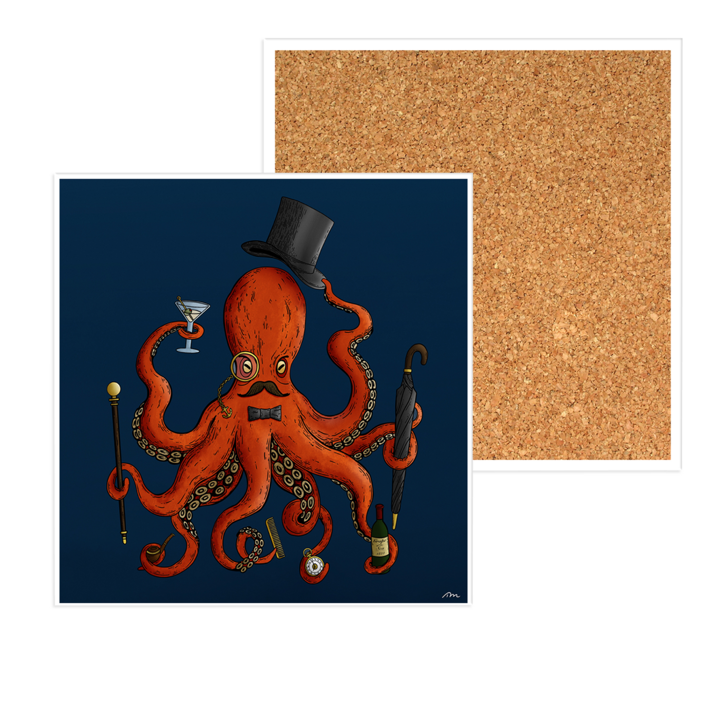 Deeply Dapper Ceramic Coaster