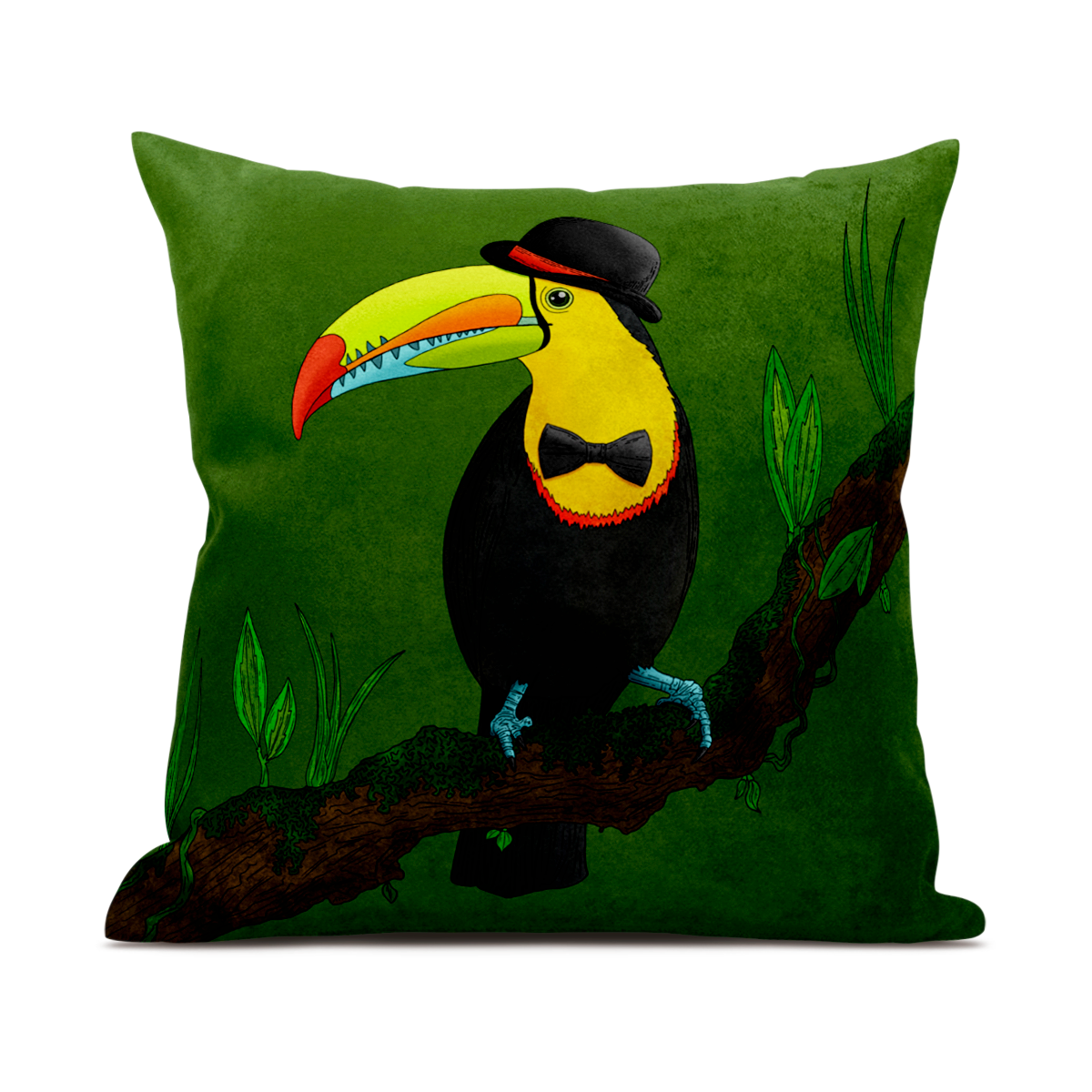 Toucan About Town Toucan Cushion