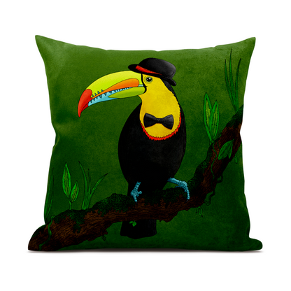 Toucan About Town Toucan Cushion