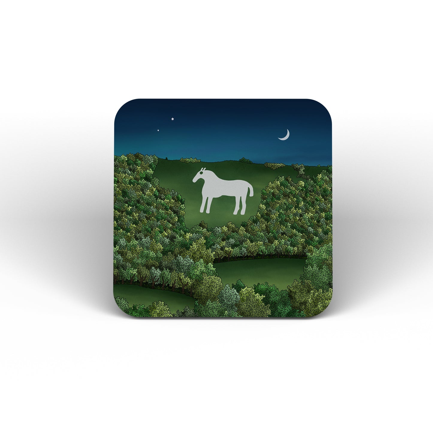 Kilburn White Horse Coasters (Set of 4)