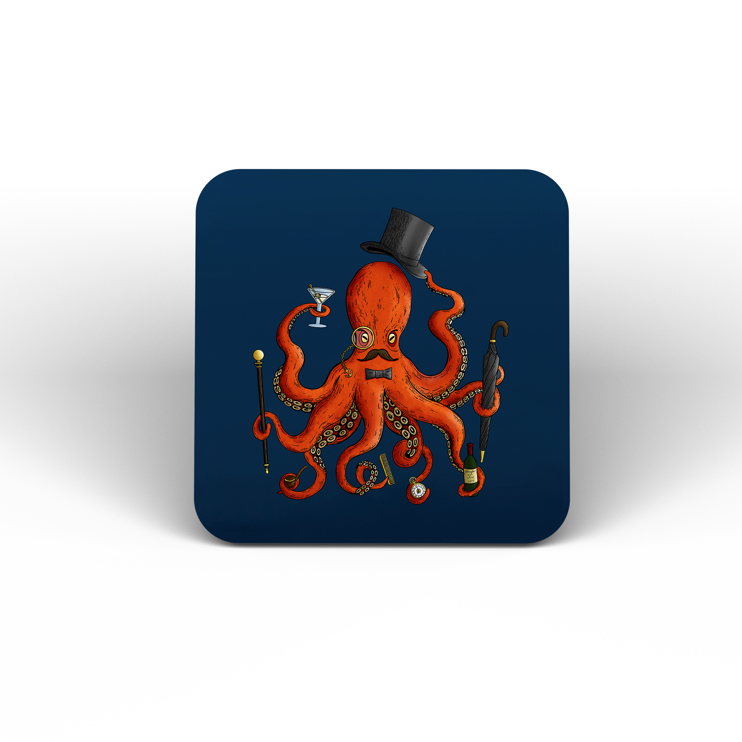 Deeply Dapper Octopus Coasters (Set of 4)