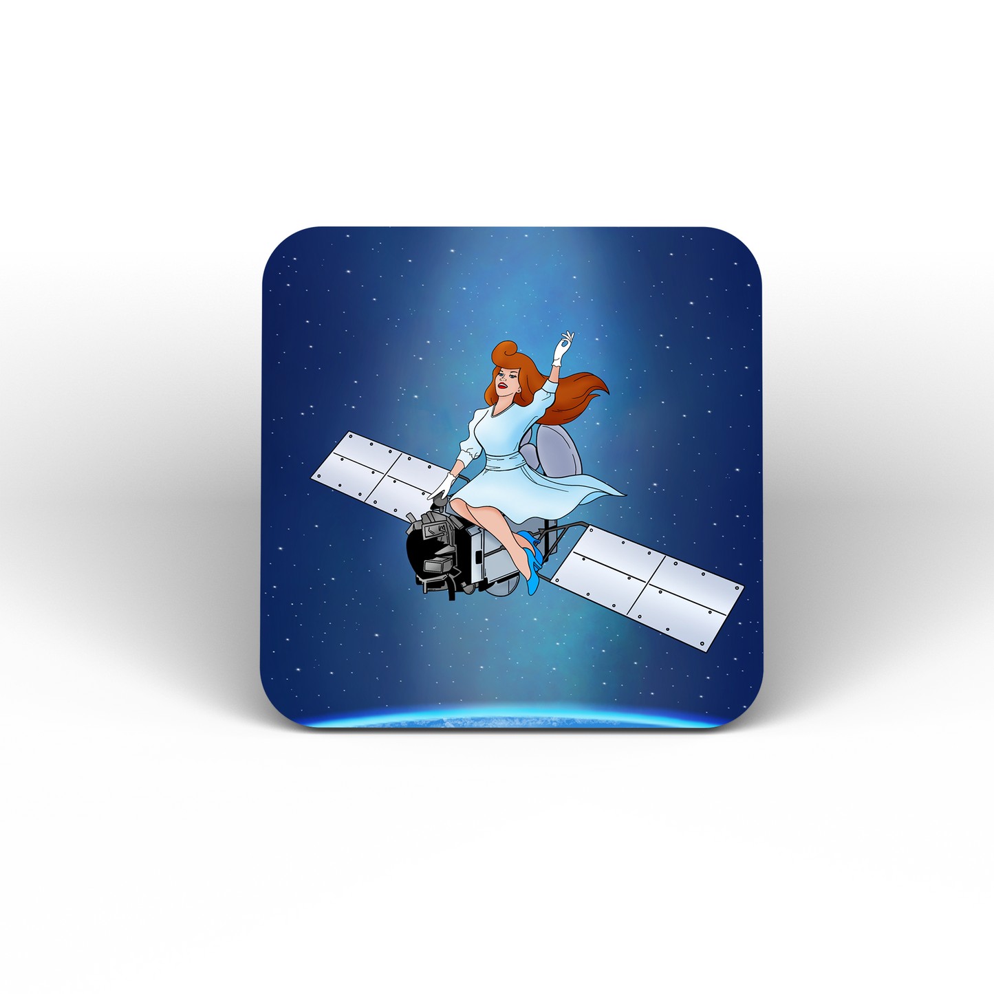 Satellite Girl Coasters (Set of 4)