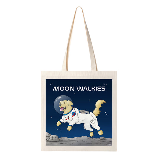 Moon Walkies Astronaut Dog Tote Bag