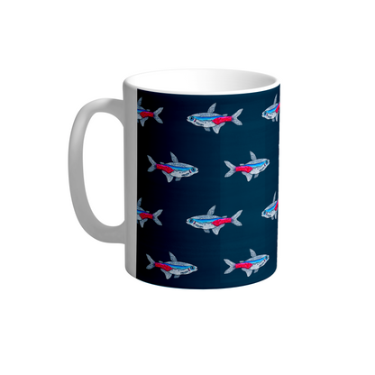 Neon Tetra Fish Ceramic Mug