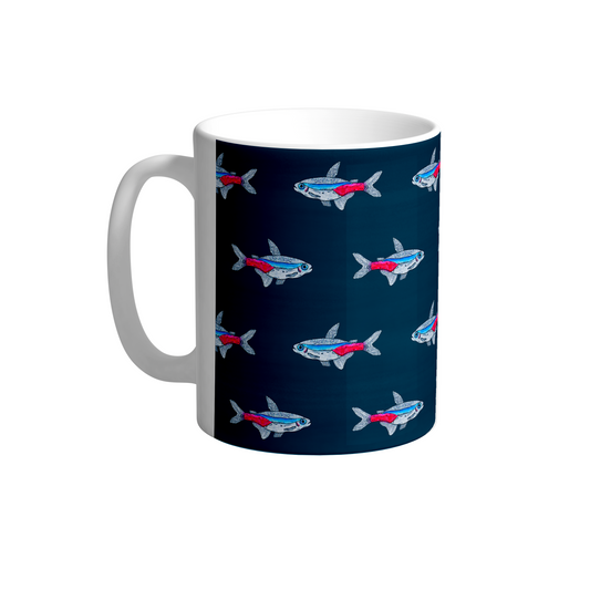 Neon Tetra Fish 10oz Ceramic Mug