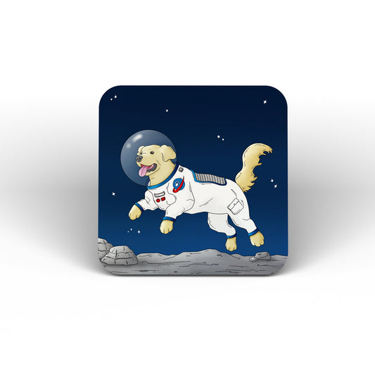 Moon Walkies Astronaut Dog Coaster