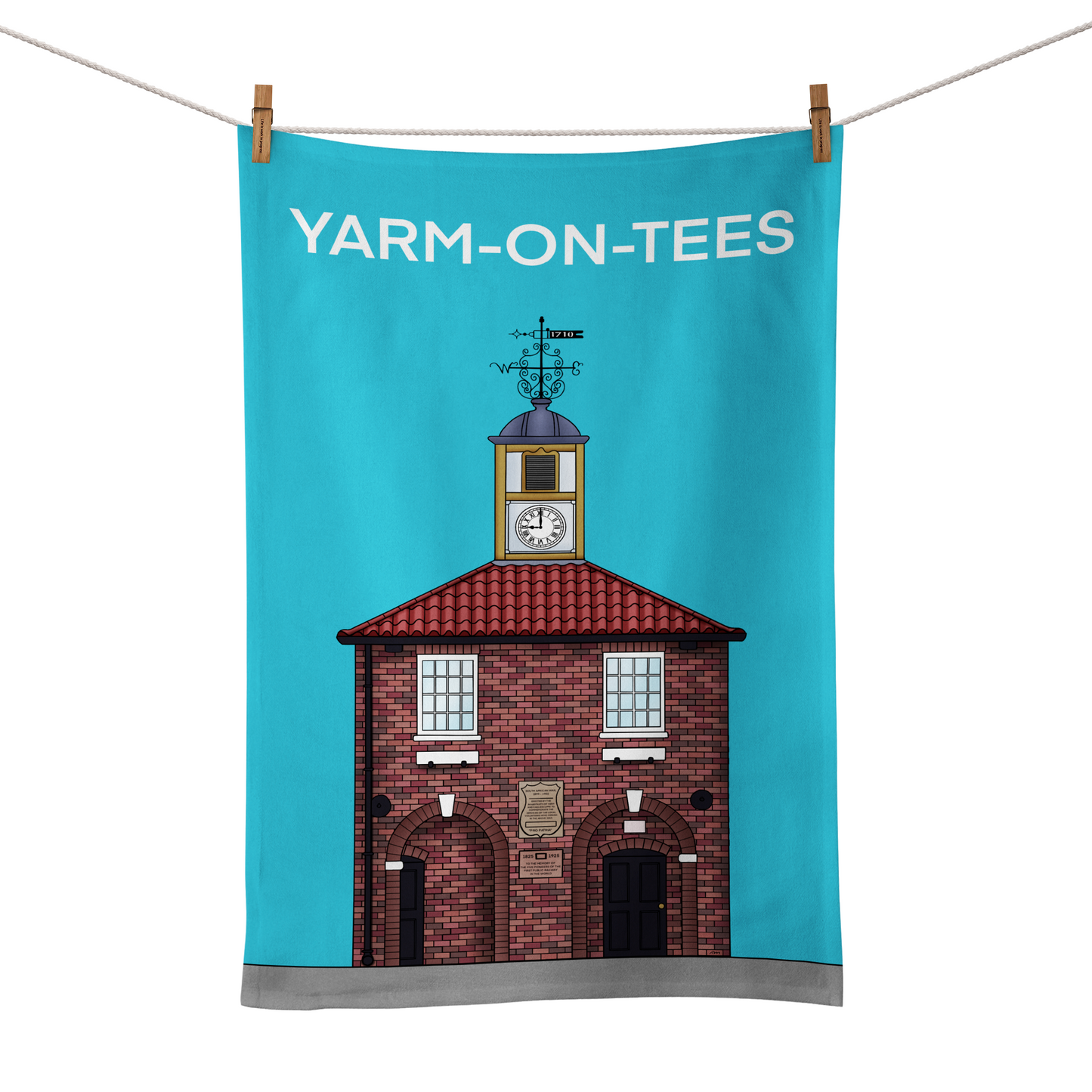 Yarm Town Hall Tea Towel